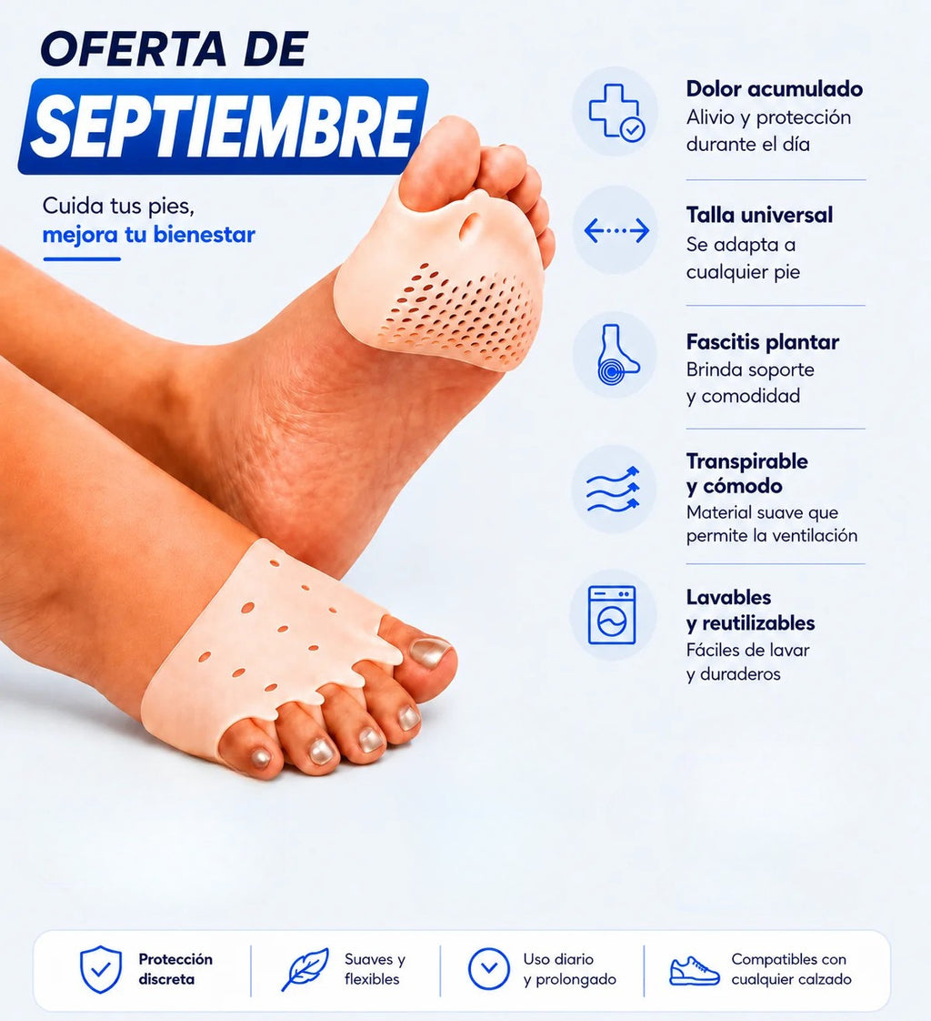 Almohadillas terapéuticas con Separador de dedos l PharmaToe™