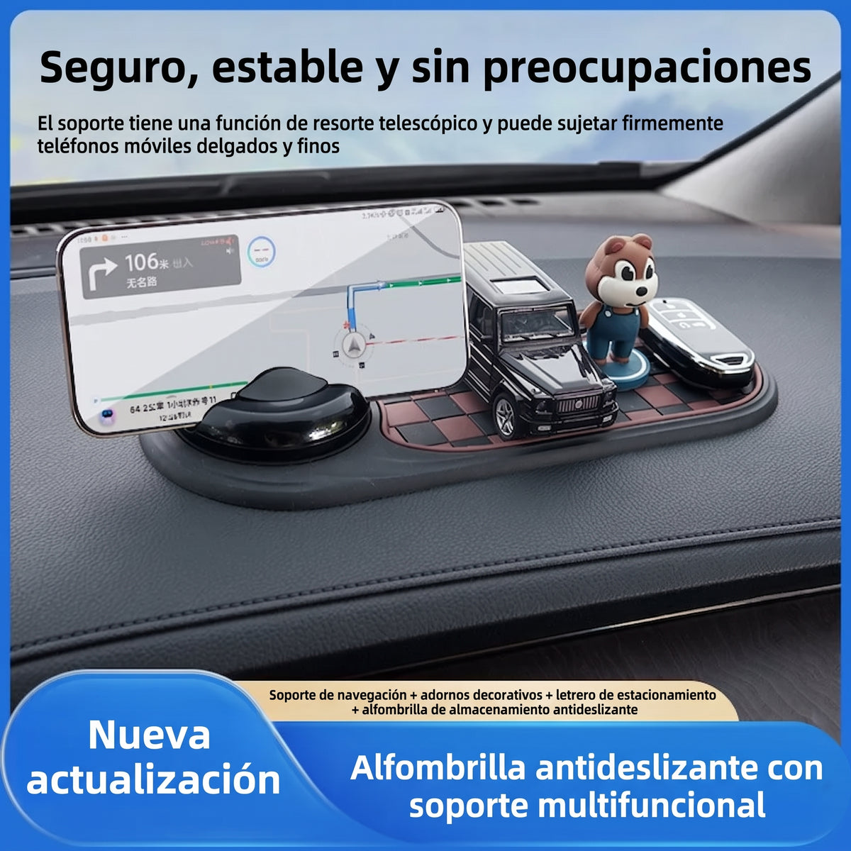 Alfombrilla antideslizante 3 en 1